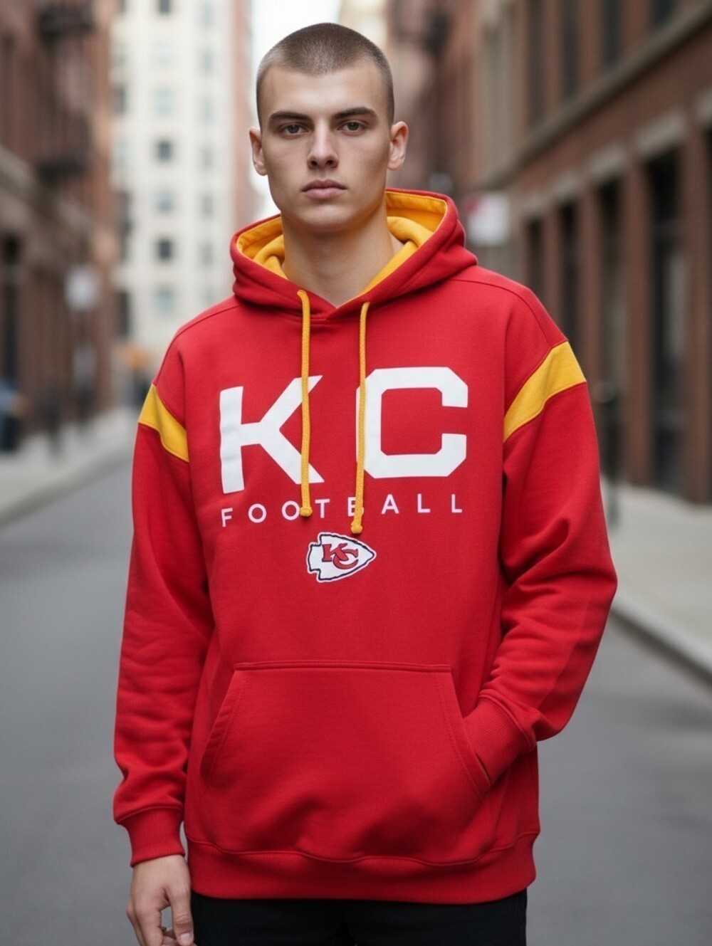 Vtg Kansas City Adults Size 2XL Fanatics Nfl Football Team Hoodie Gear